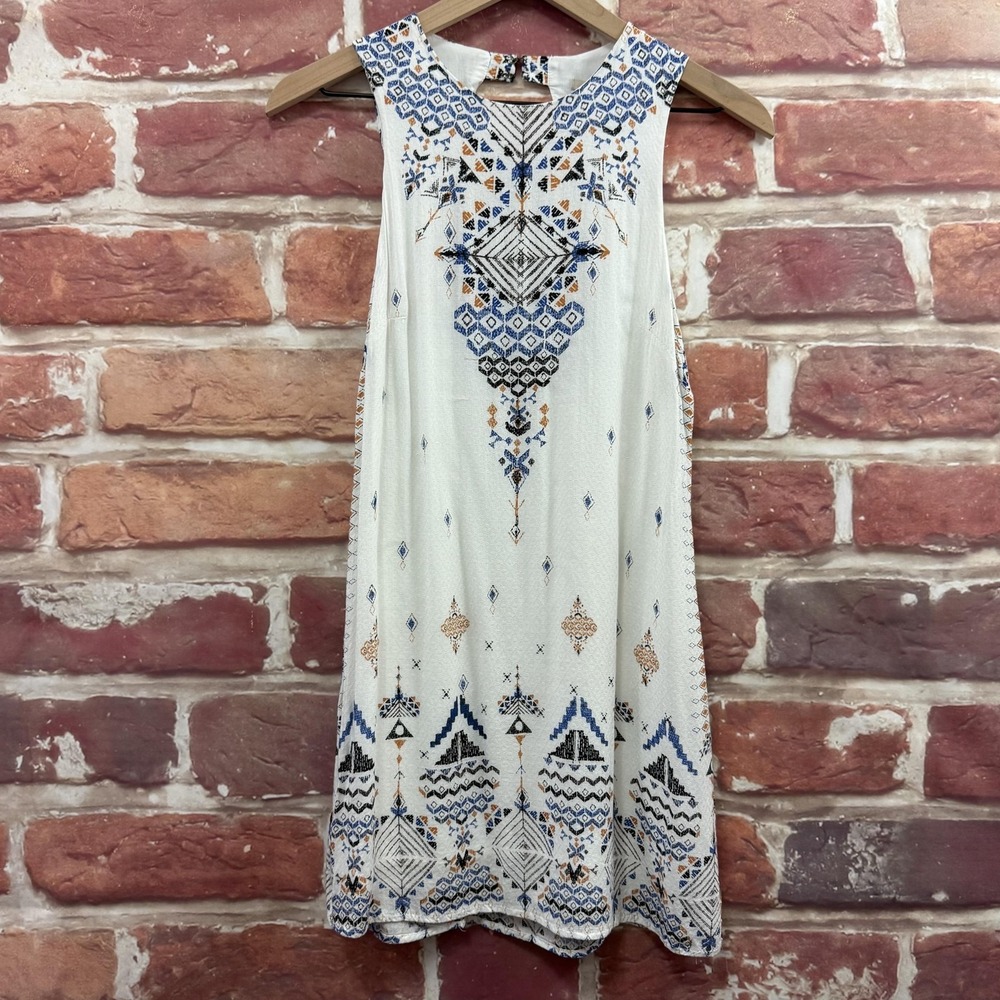 Urban Outfitters Ecote Dress Women's XS Boho Aztec Open Back Casual Sundress
